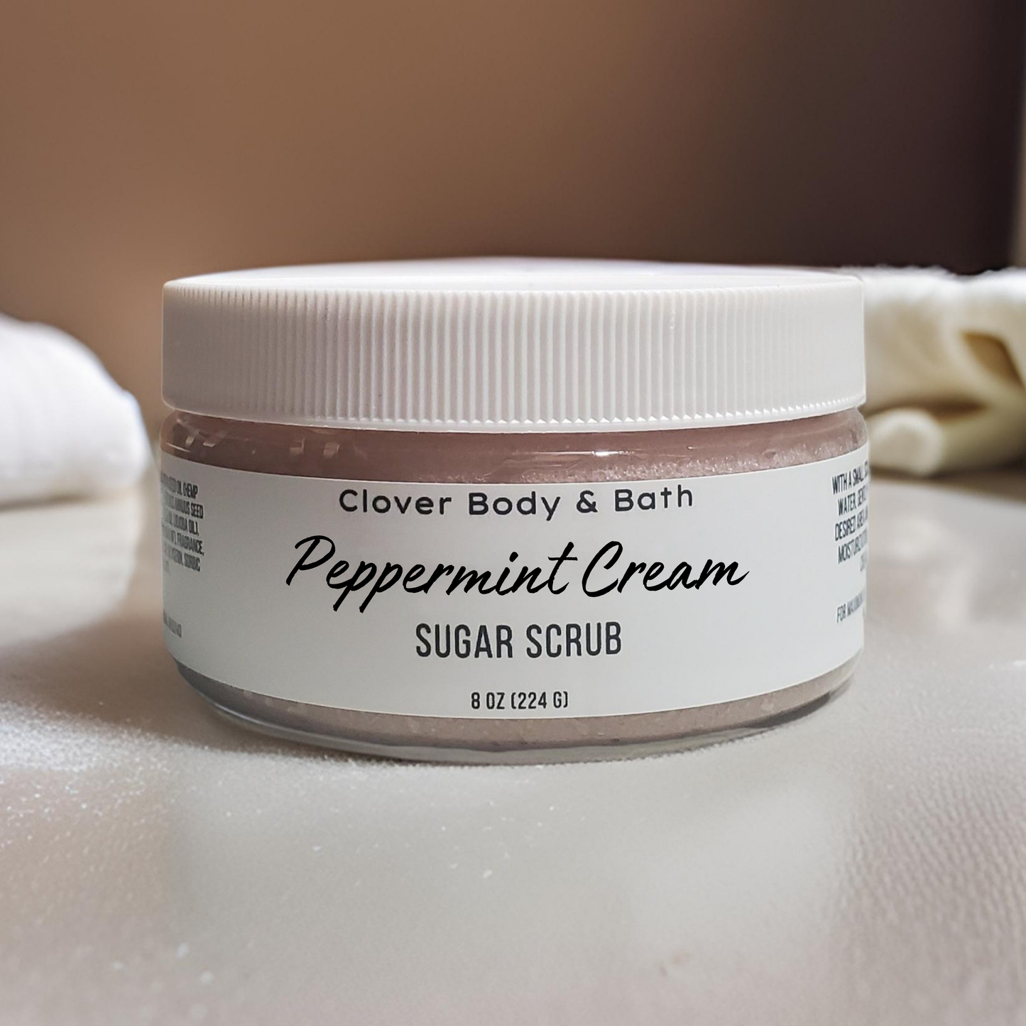 Peppermint Cream Sugar Scrub