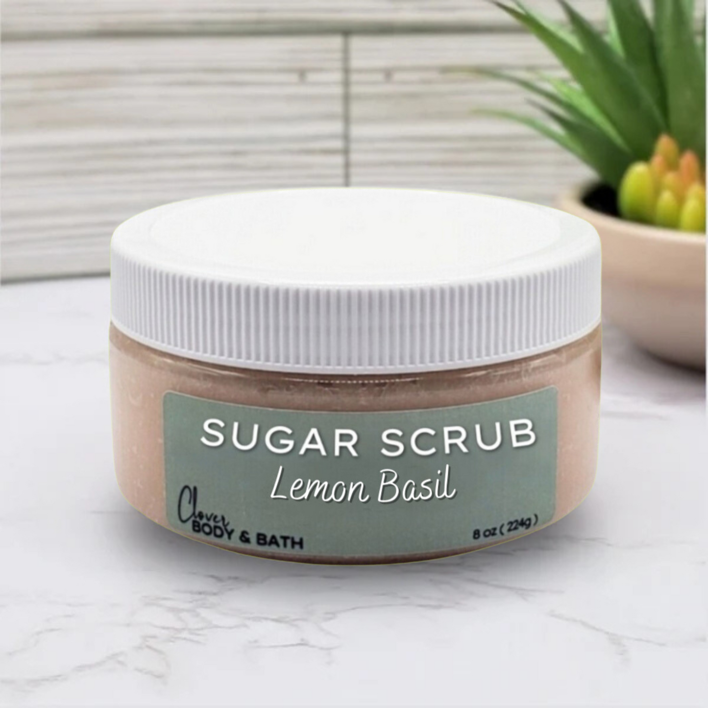 Lemon Basil Sugar Scrub