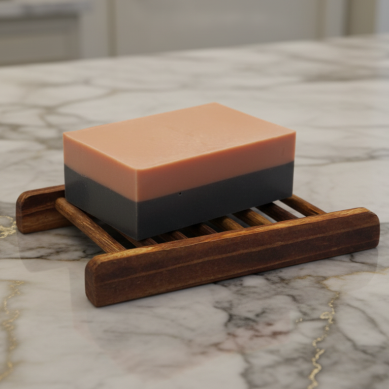 Charcoal & Rose Kaolin Soap Bar