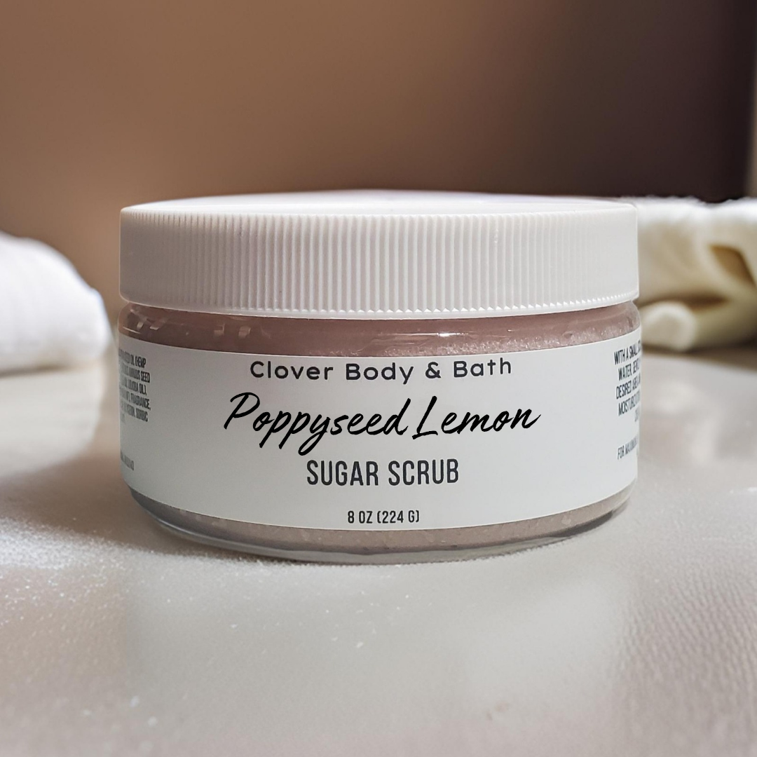 Poppyseed Lemon Sugar Scrub