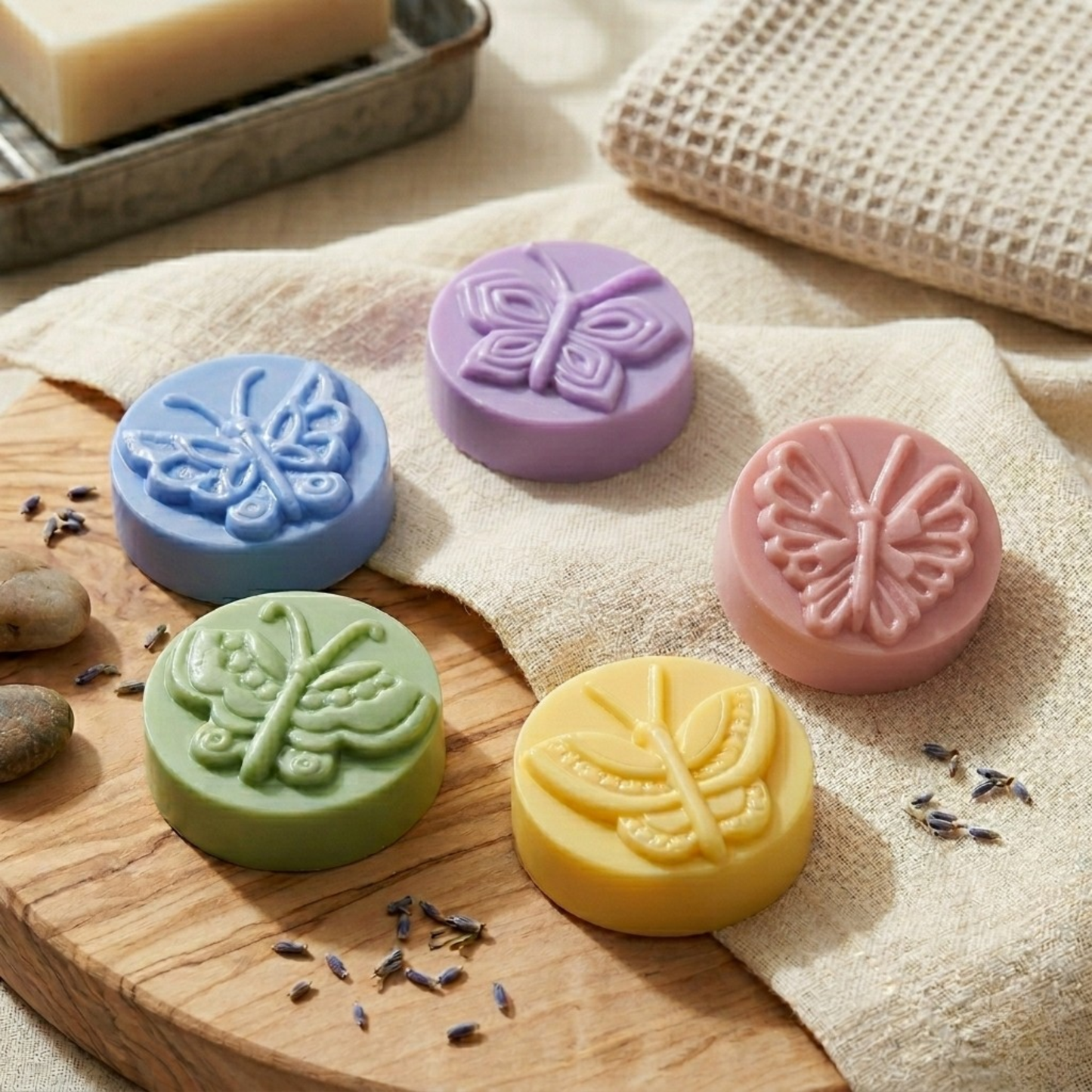 Spring Butterfly Mini Soap Set